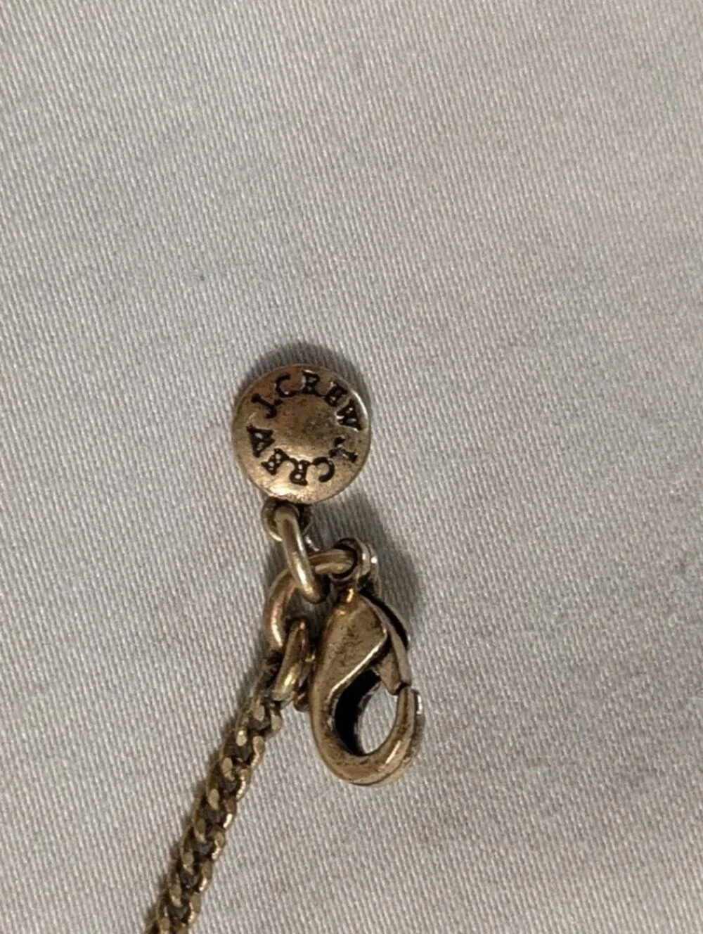 J. Crew Yellow Bead and Crystal Pendant Necklace